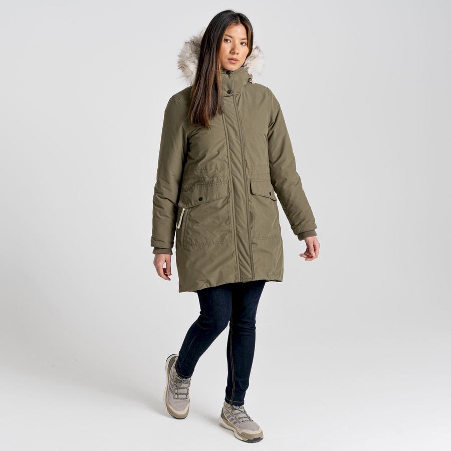 Vestes Craghoppers Lundale Insulated Vert Olive Femme | KQI-0156200