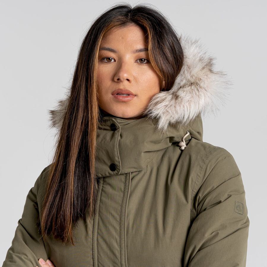 Vestes Craghoppers Lundale Insulated Vert Olive Femme | KQI-0156200