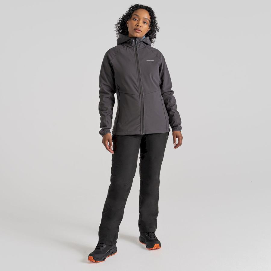 Vestes Craghoppers Kalti Weatherproof Encapuchonné Grise Bleu Femme | HAK-5563117