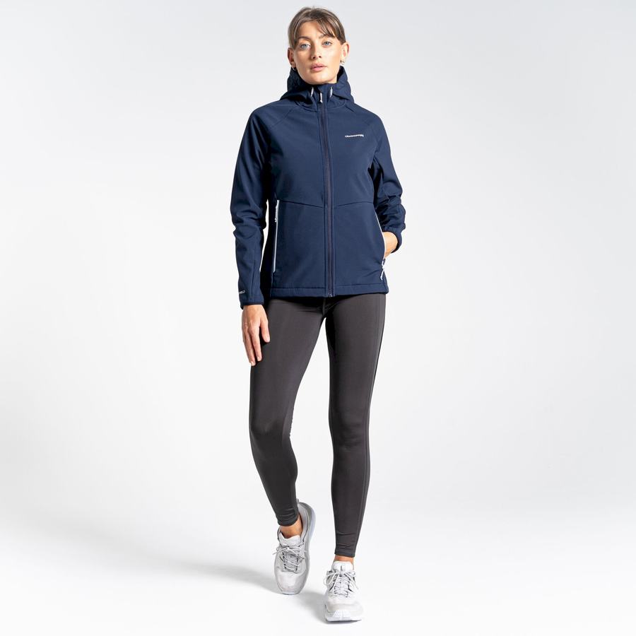 Vestes Craghoppers Kalti Weatherproof Encapuchonné Bleu Bleu Marine Grise Femme | IXG-8848806