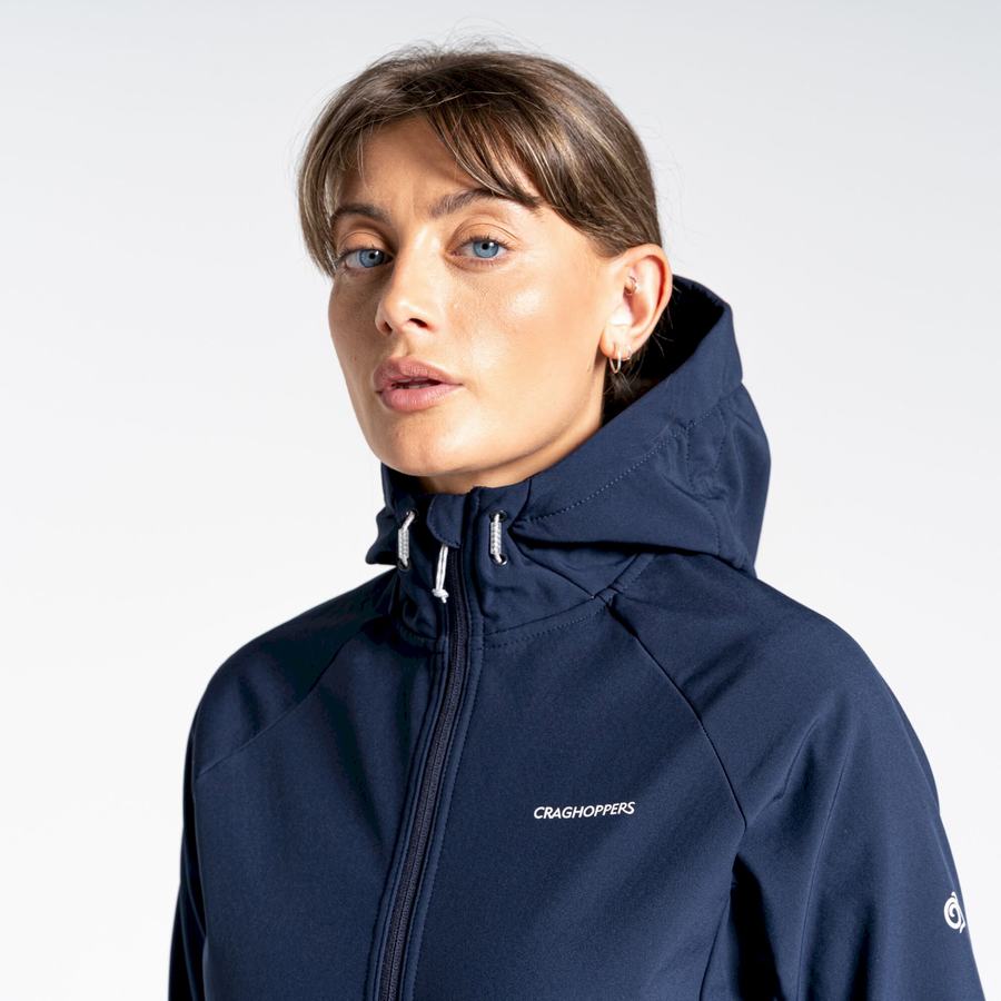 Vestes Craghoppers Kalti Weatherproof Encapuchonné Bleu Bleu Marine Grise Femme | IXG-8848806