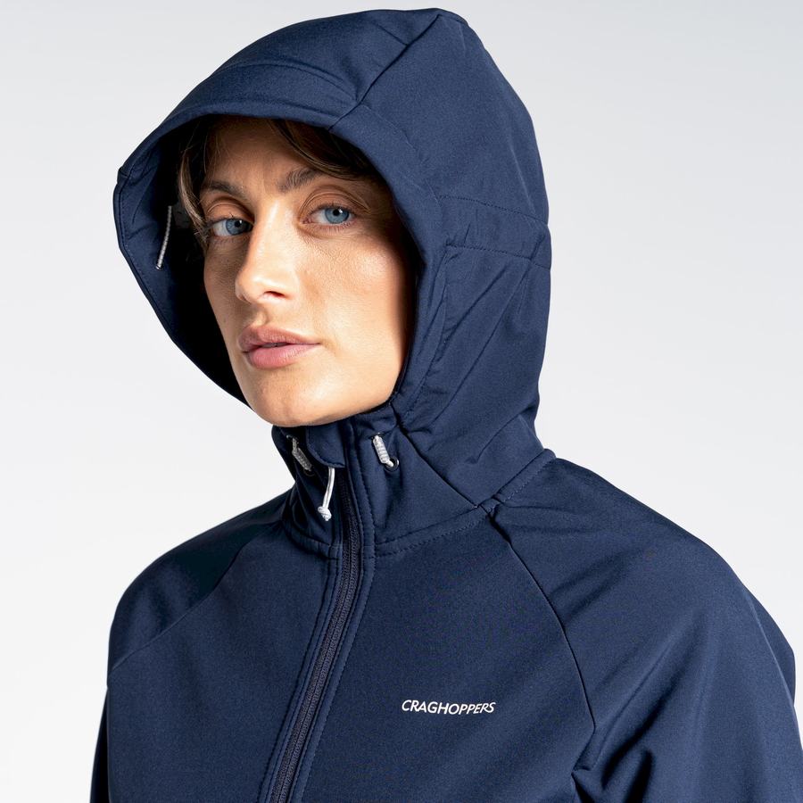 Vestes Craghoppers Kalti Weatherproof Encapuchonné Bleu Bleu Marine Grise Femme | IXG-8848806