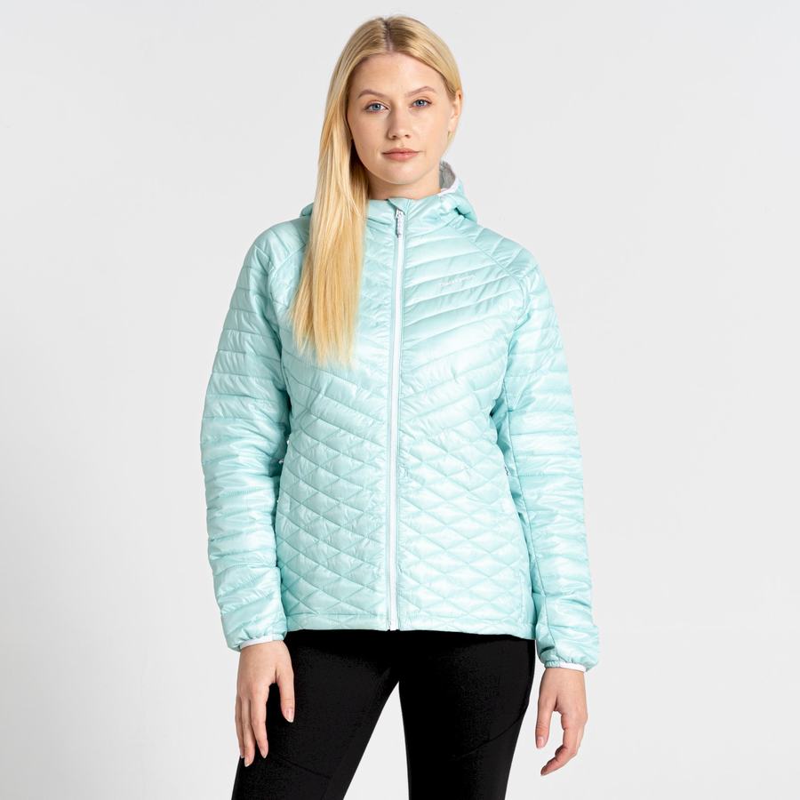 Vestes Craghoppers Insulated ExpoLite Encapuchonné Vert Femme | TQM-1474786