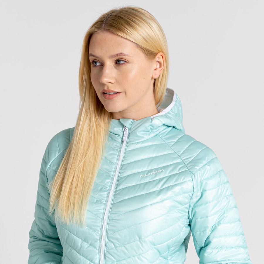 Vestes Craghoppers Insulated ExpoLite Encapuchonné Vert Femme | TQM-1474786