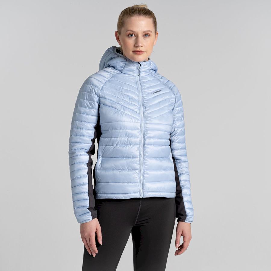 Vestes Craghoppers ExpoLite Insulated Encapuchonné Blanche Femme | IOJ-8253606