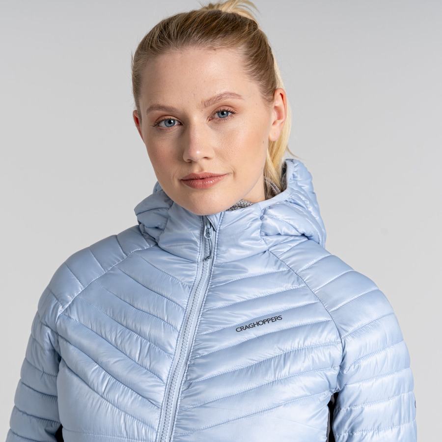 Vestes Craghoppers ExpoLite Insulated Encapuchonné Blanche Femme | IOJ-8253606