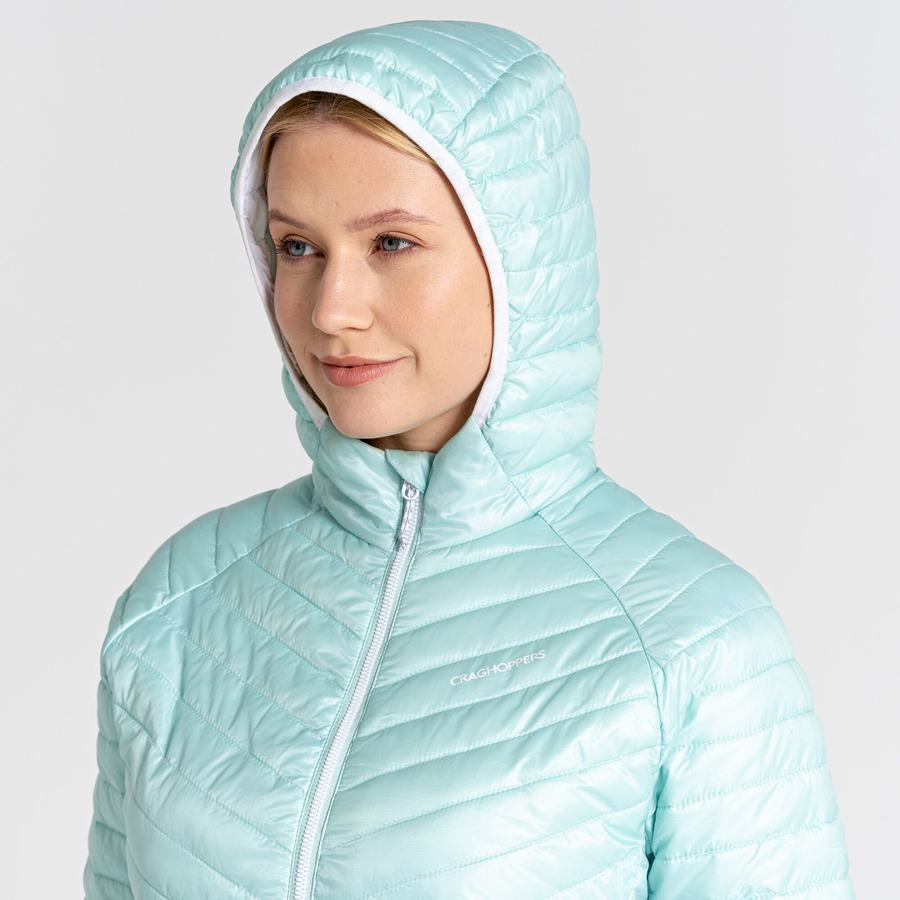 Vestes Craghoppers Insulated ExpoLite Encapuchonné Vert Femme | TQM-1474786