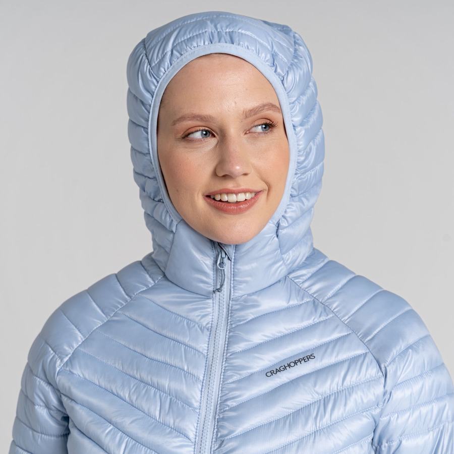 Vestes Craghoppers ExpoLite Insulated Encapuchonné Blanche Femme | IOJ-8253606