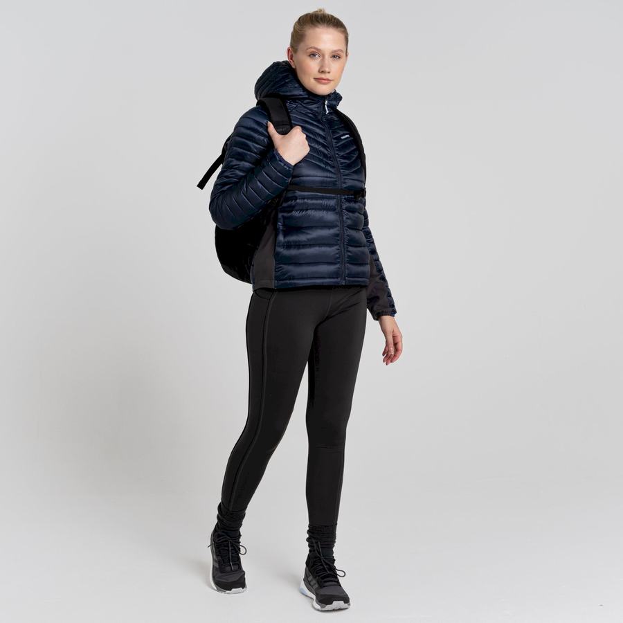 Vestes Craghoppers ExpoLite Insulated Encapuchonné Bleu Bleu Marine Femme | FAO-9140772