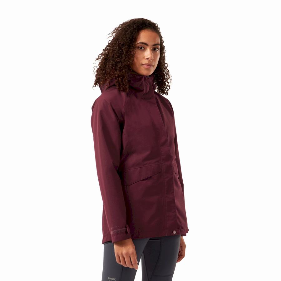 Vestes Craghoppers Ellis GORE-TEX Rouge Foncé Femme | AWJ-7770413