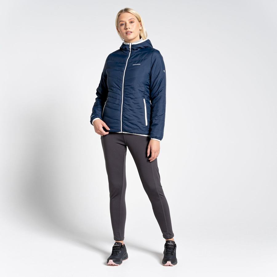 Vestes Craghoppers Compresslite VI Encapuchonné Bleu Bleu Marine Femme | COU-7755849