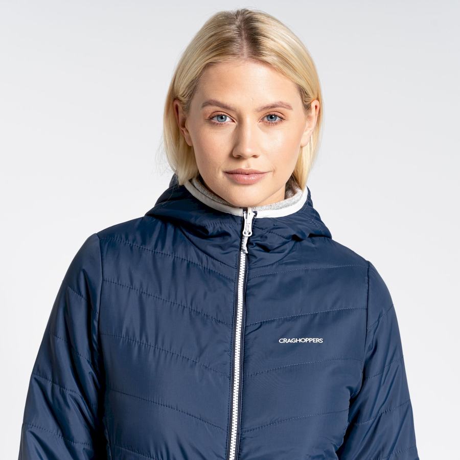 Vestes Craghoppers Compresslite VI Encapuchonné Bleu Bleu Marine Femme | COU-7755849