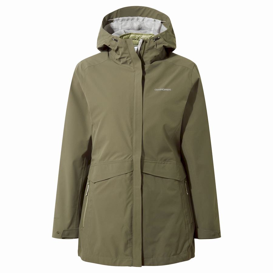 Vestes Craghoppers Caldbeck Pro 3 in 1 Vert Olive Femme | NXA-9131249