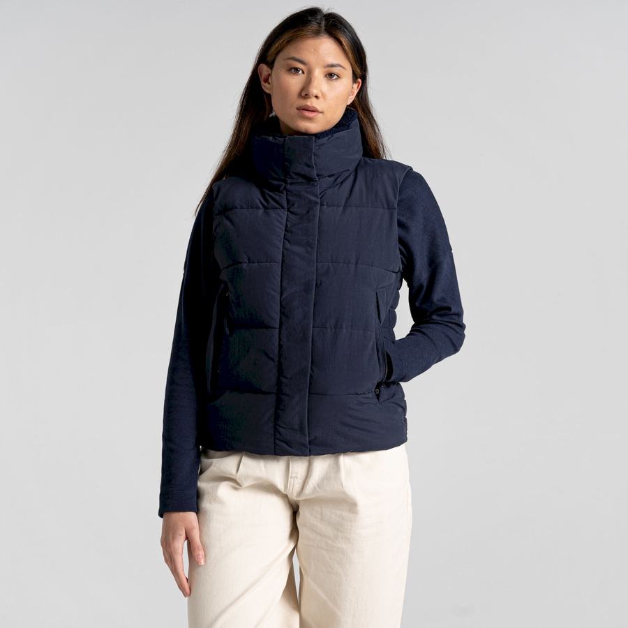 Gilet Craghoppers Langley Bleu Bleu Marine Femme | ETD-0380619