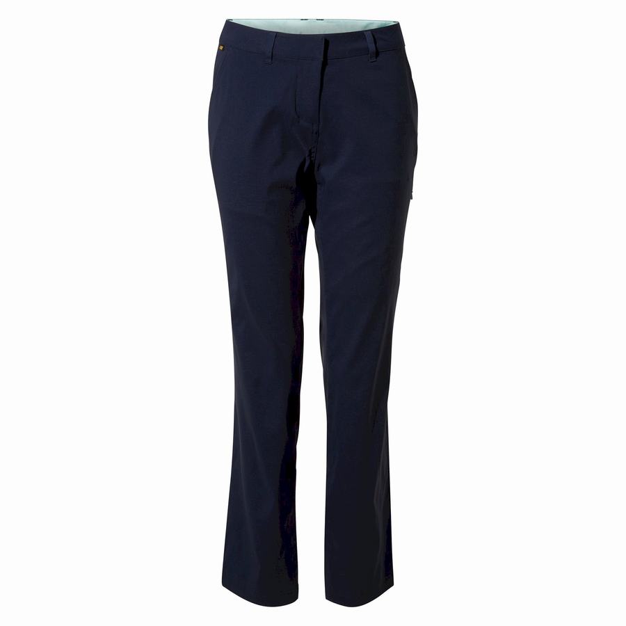 Pantalons Craghoppers Verve Bleu Bleu Marine Femme | XXS-6009202