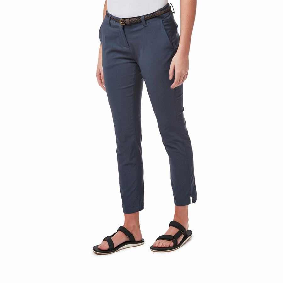 Pantalons Craghoppers NosiLife Briar Bleu Marine Femme | QHS-5125096