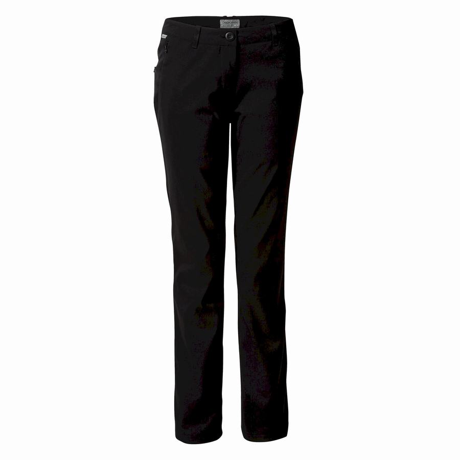 Pantalons Craghoppers Kiwi Pro II D'hiver Doublée Noir Femme | SVN-4016288