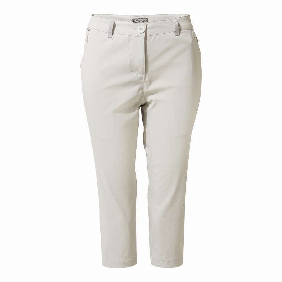 Pantalons Craghoppers Kiwi Pro II Crop Grise Femme | BCI-3382881