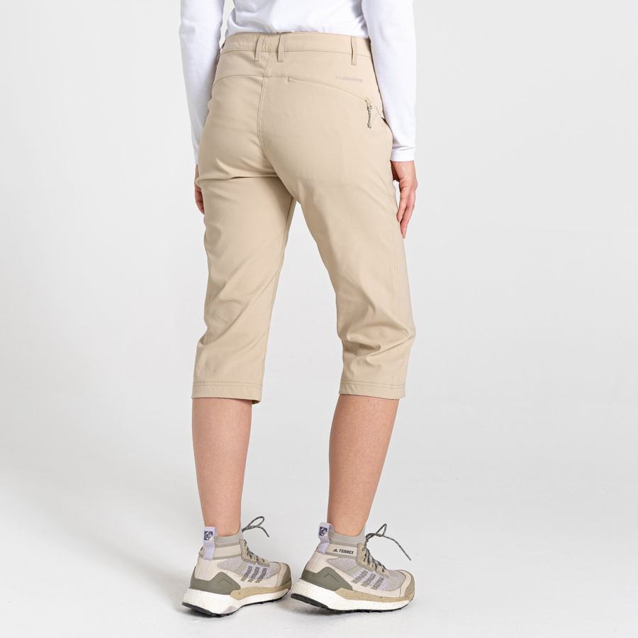 Pantalons Craghoppers Kiwi Pro II Crop Marron Femme | OBI-5923503