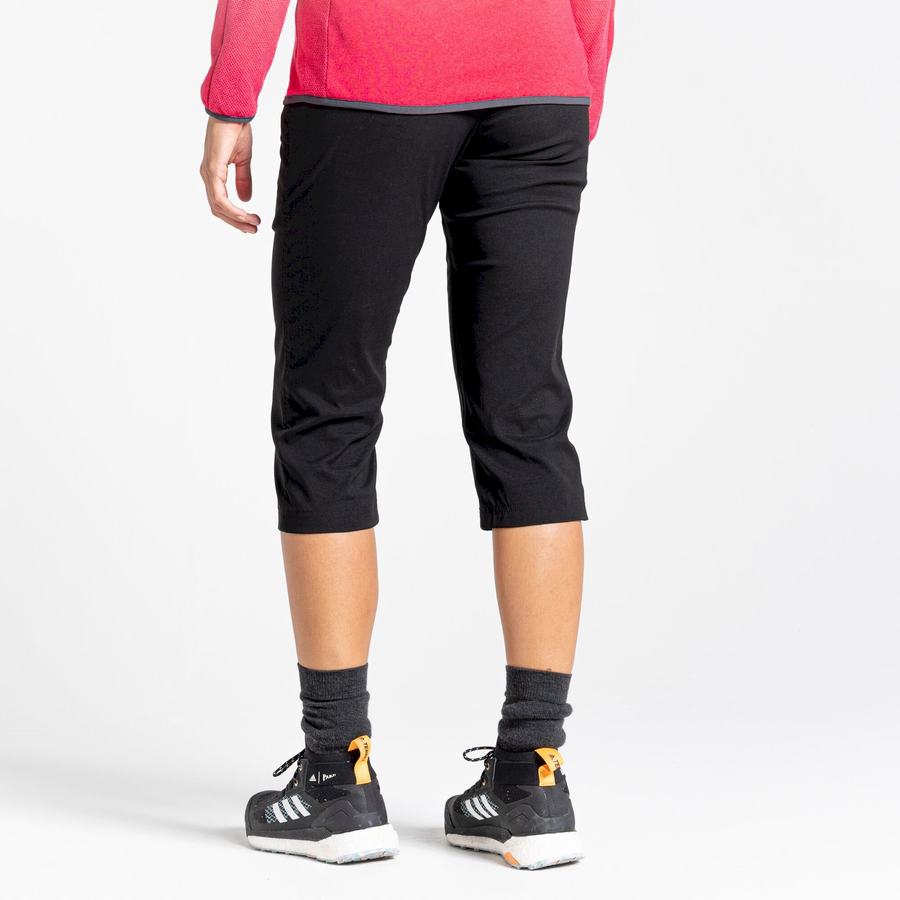 Pantalons Craghoppers Kiwi Pro II Crop Noir Femme | PKH-7717297