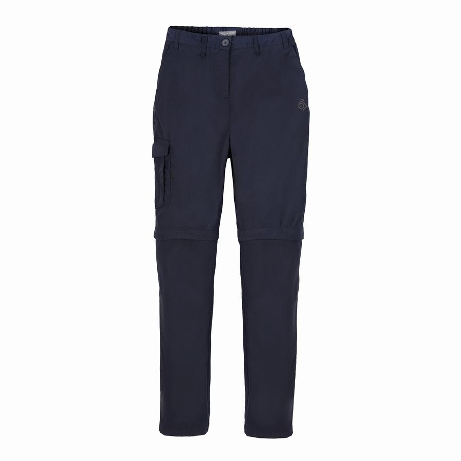 Pantalons Craghoppers Expert Kiwi Bleu Marine Femme | YAV-8814092