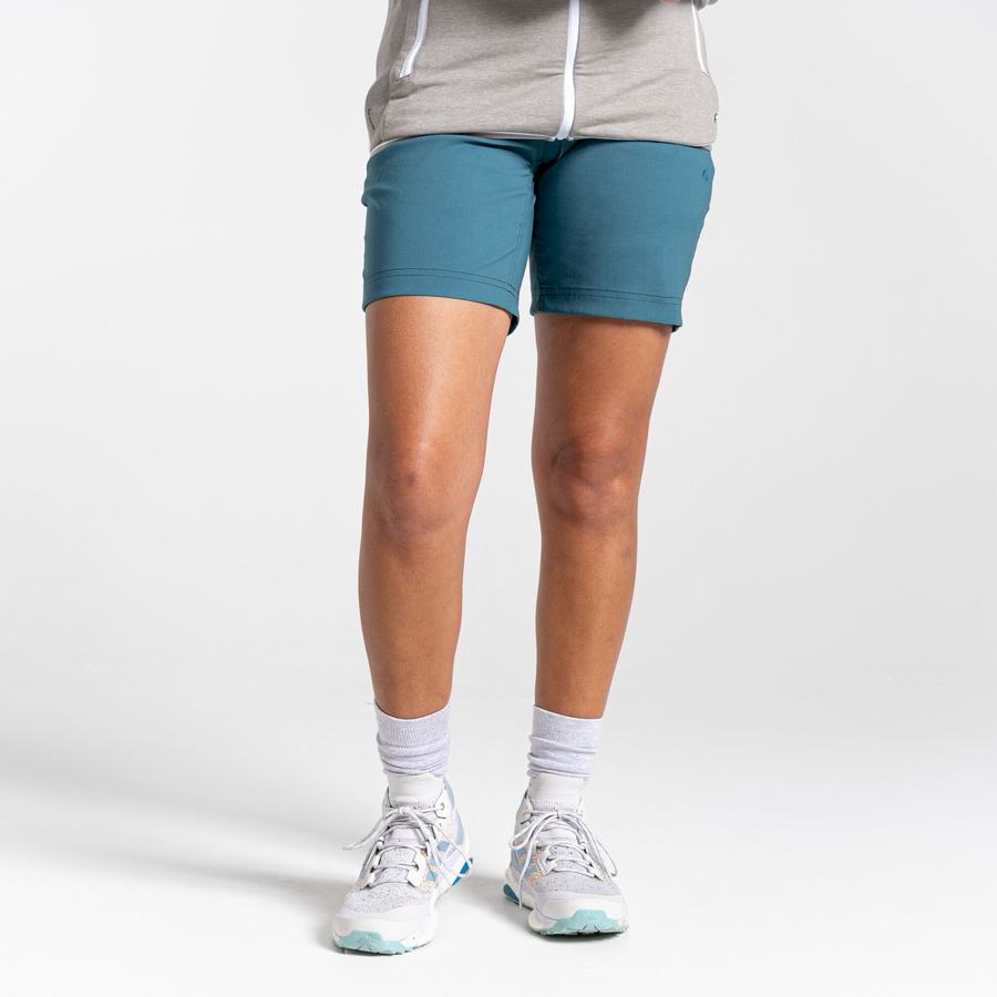 Shorts Craghoppers Stretch Kiwi Pro III Vert Femme | MJM-4722050