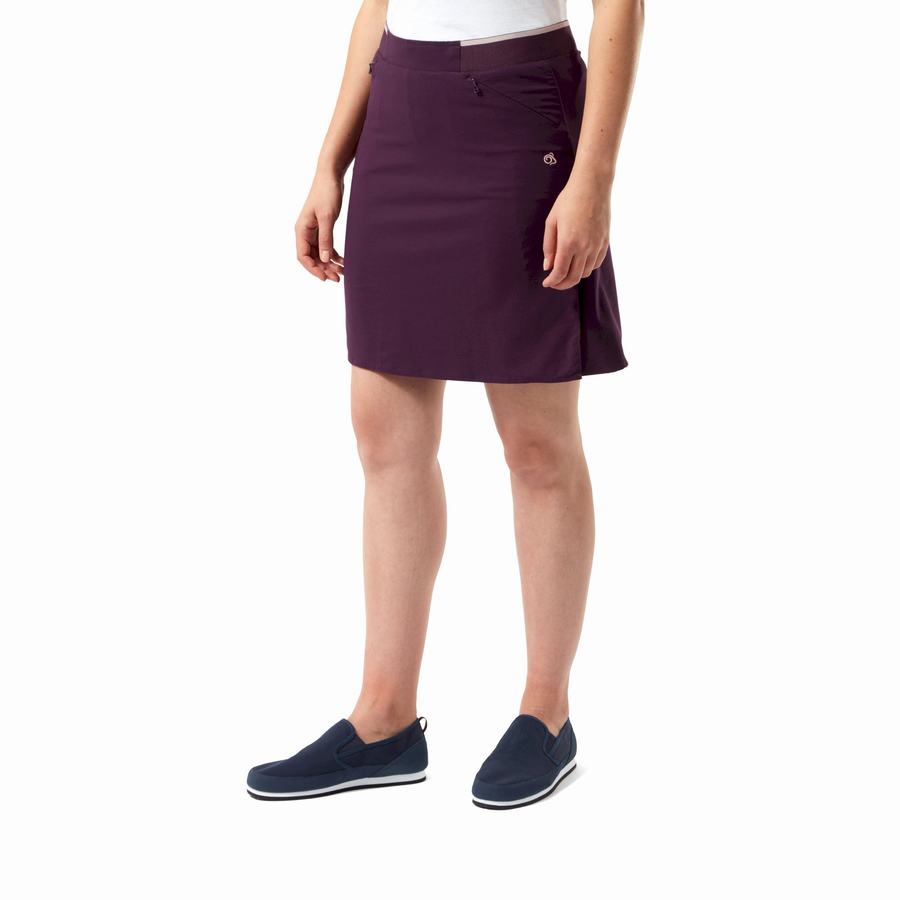 Shorts Craghoppers NosiLife Pro Skort Violette Femme | OOK-6903242