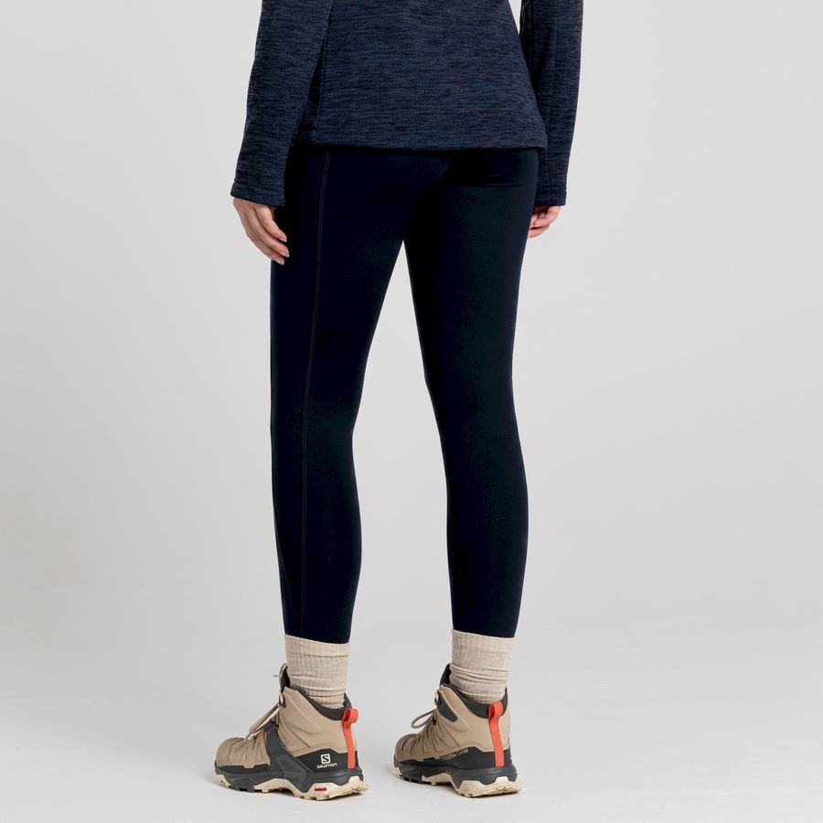 Leggings Craghoppers Kiwi Thermal Bleu Marine Femme | LND-3011163