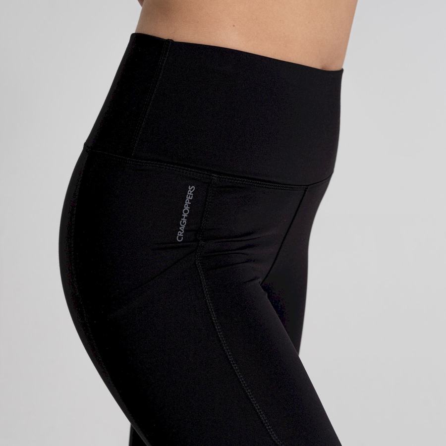 Leggings Craghoppers Kiwi Thermal Noir Femme | TGK-3340583