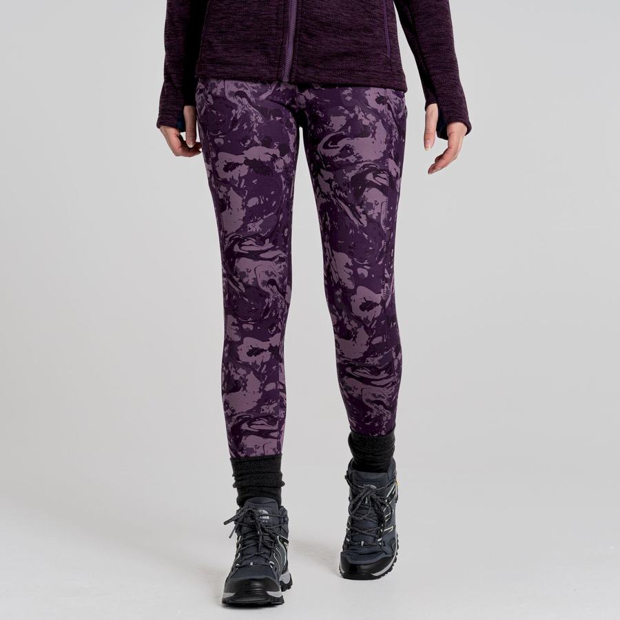 Leggings Craghoppers Kiwi Thermal Violette Femme | VGZ-0523881