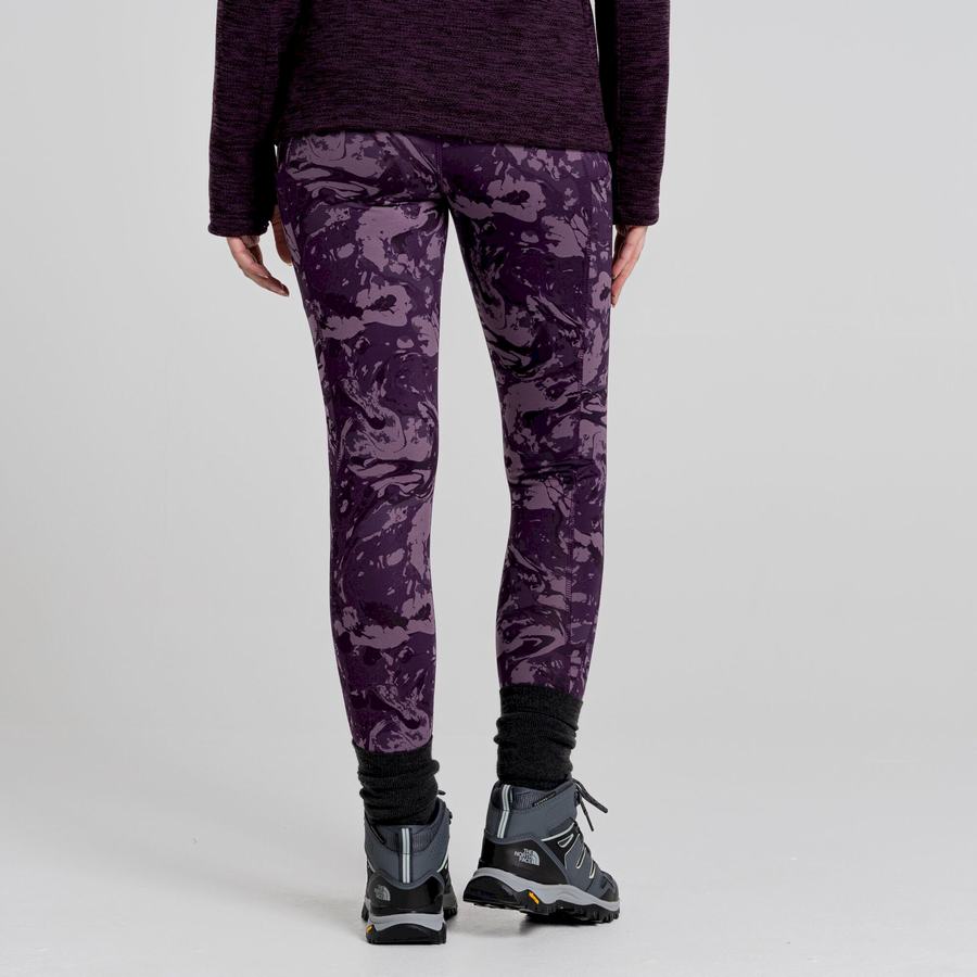 Leggings Craghoppers Kiwi Thermal Violette Femme | VGZ-0523881