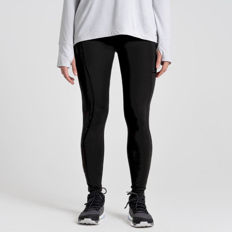 Leggings Craghoppers Kiwi Pro Noir Femme | BVJ-3993971