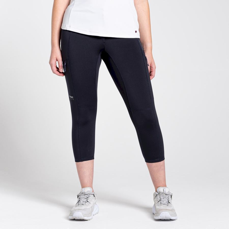 Leggings Craghoppers Dynamic Cropped Bleu Marine Femme | HLK-3162296