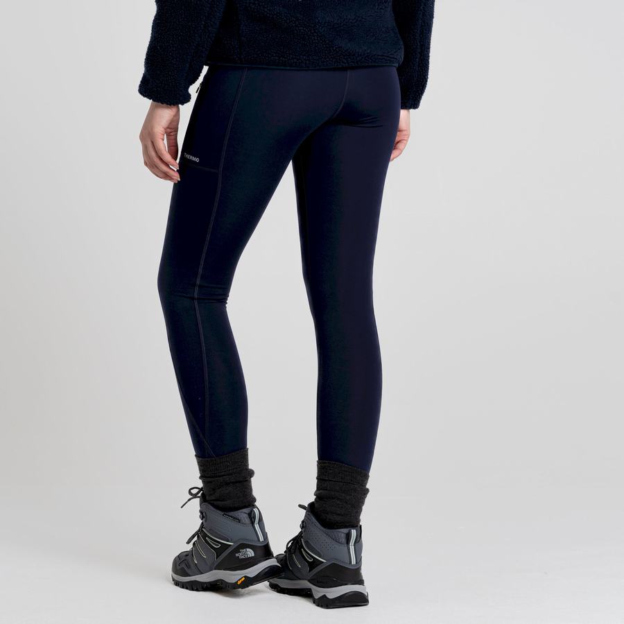 Leggings Craghoppers Compression Thermal Bleu Bleu Marine Femme | GDP-2431084