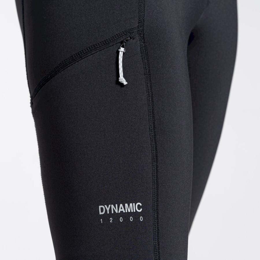 Leggings Craghoppers Dynamic Cropped Noir Femme | TUK-1038851