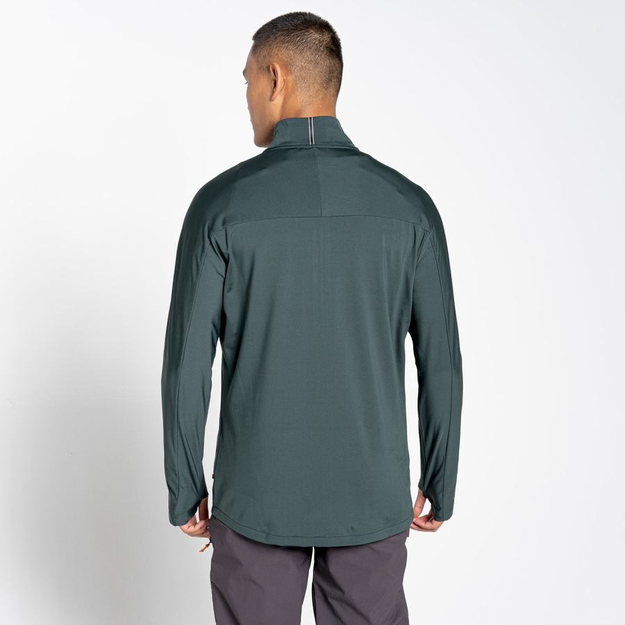 T Shirts Craghoppers NosiLife Valens Half Zip Top Vert Homme | XZN-9719786