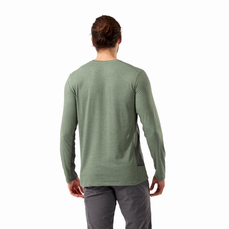 T Shirts Craghoppers NosiLife Talen Long Sleeved Vert Olive Homme | LYG-9275281