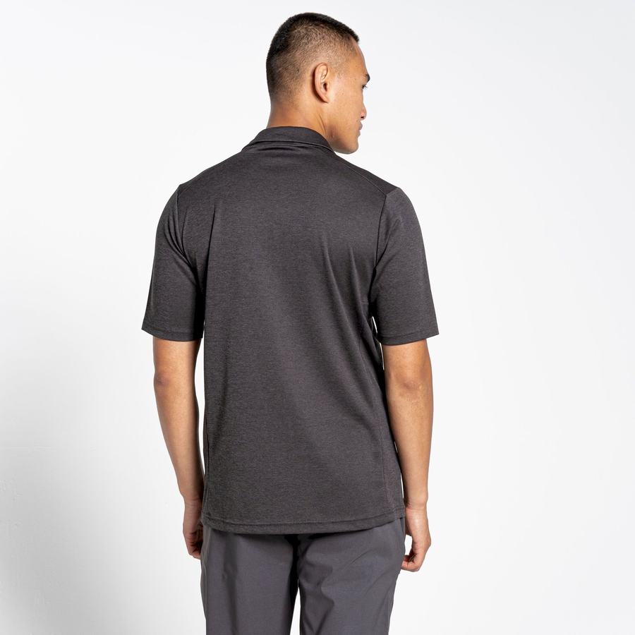 T Shirts Craghoppers NosiLife Pro Active Corta Sleeved Polo Noir Homme | GTC-2147910