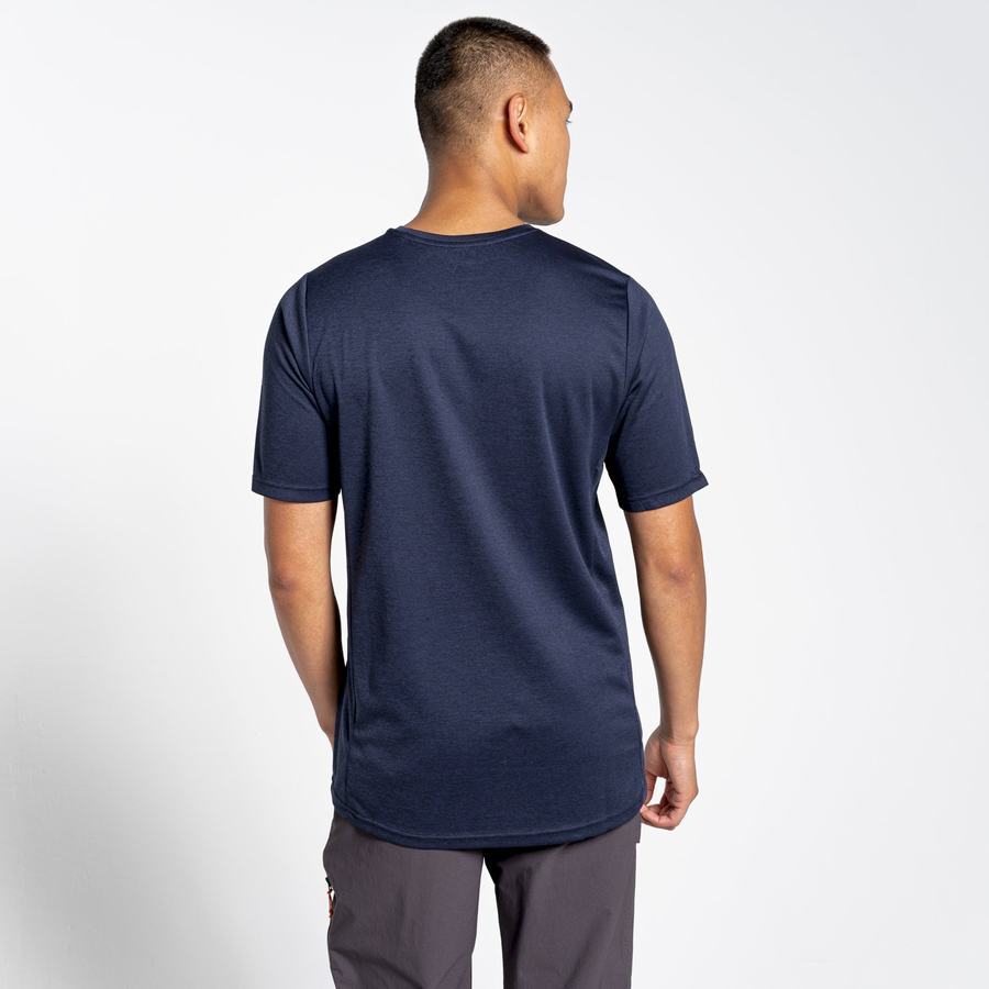 T Shirts Craghoppers NosiLife Pro Active Corta Sleeved Bleu Bleu Marine Homme | BPJ-3745380