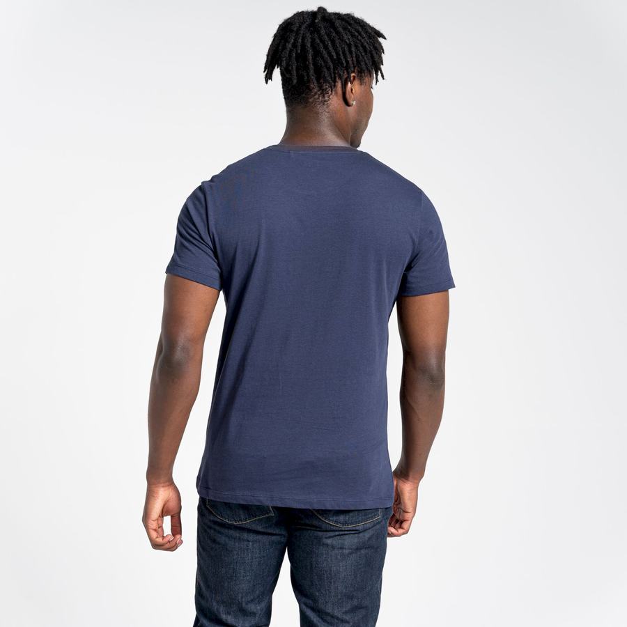 T Shirts Craghoppers Lugo Corta Sleeved Bleu Bleu Marine Vert Clair Homme | MOQ-2789534