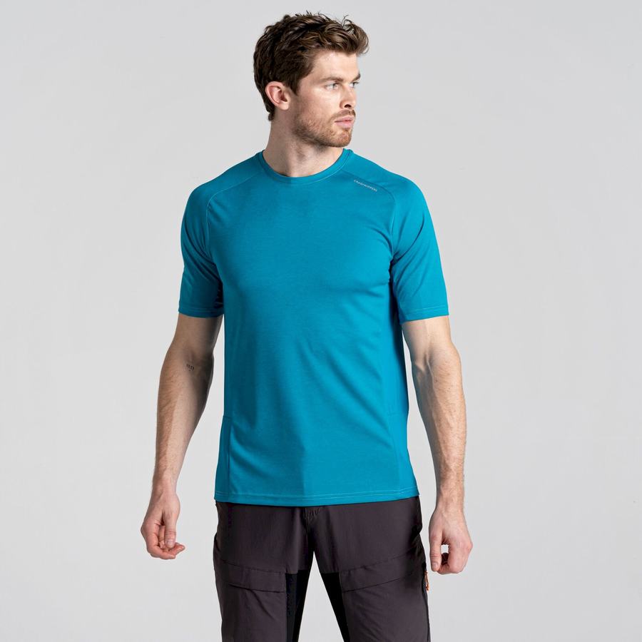 T Shirts Craghoppers Dynamic Pro Corta Sleeved Bleu Homme | JMS-4429252