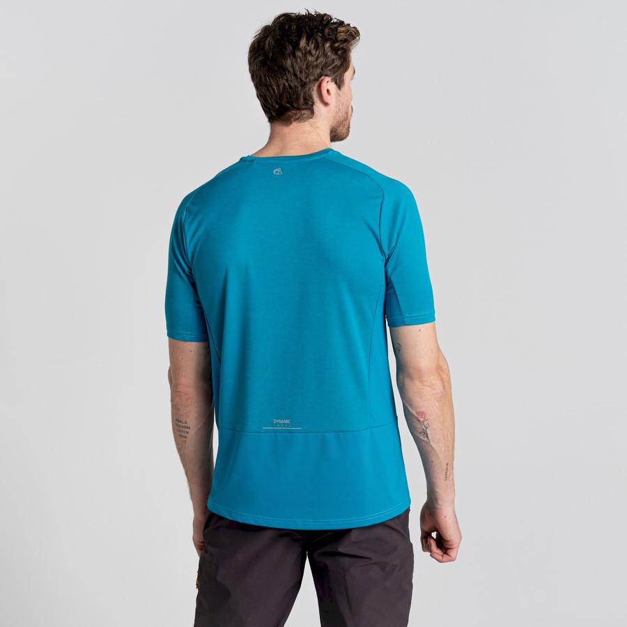 T Shirts Craghoppers Dynamic Pro Corta Sleeved Bleu Homme | JMS-4429252