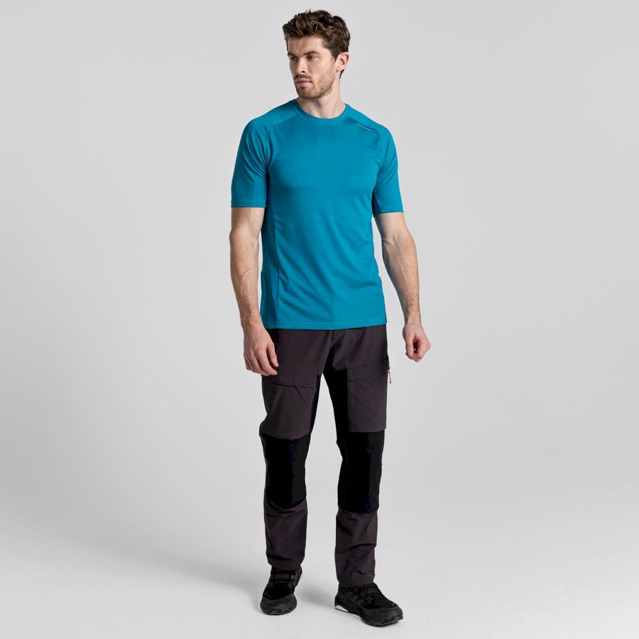 T Shirts Craghoppers Dynamic Pro Corta Sleeved Bleu Homme | JMS-4429252