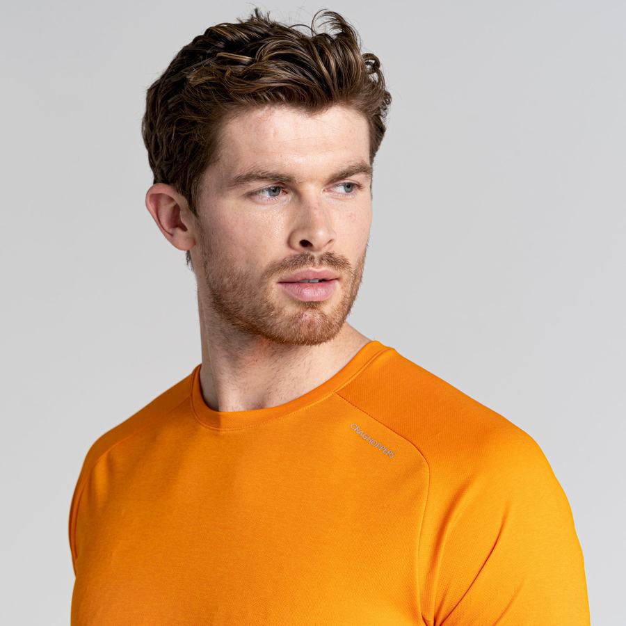 T Shirts Craghoppers Dynamic Pro Corta Sleeved Orange Homme | GRT-2990272