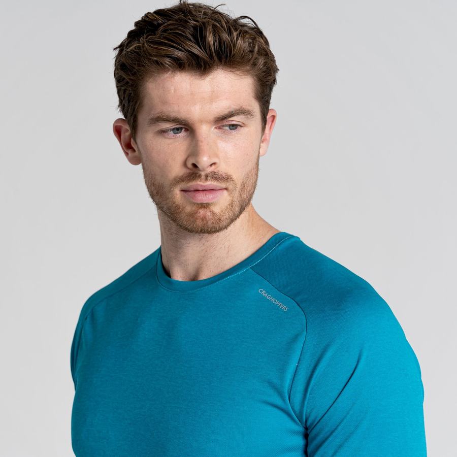 T Shirts Craghoppers Dynamic Pro Corta Sleeved Bleu Homme | JMS-4429252