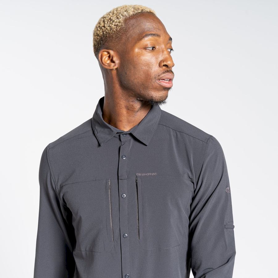 Chemises Craghoppers NosiLife Pro IV Long Sleeved Noir Homme | PYG-8095983