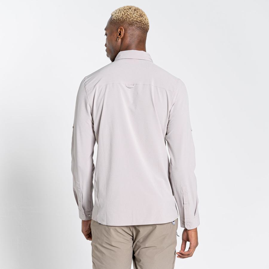 Chemises Craghoppers NosiLife Pro IV Long Sleeved Blanche Homme | BHB-4235942