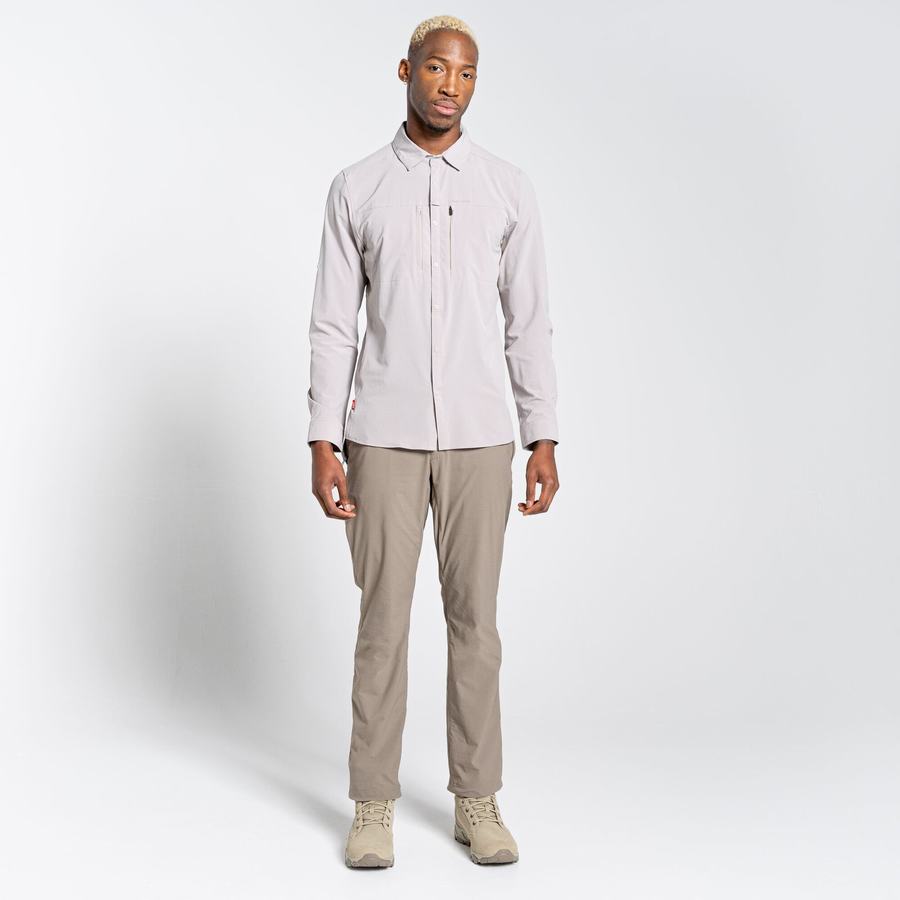 Chemises Craghoppers NosiLife Pro IV Long Sleeved Blanche Homme | BHB-4235942