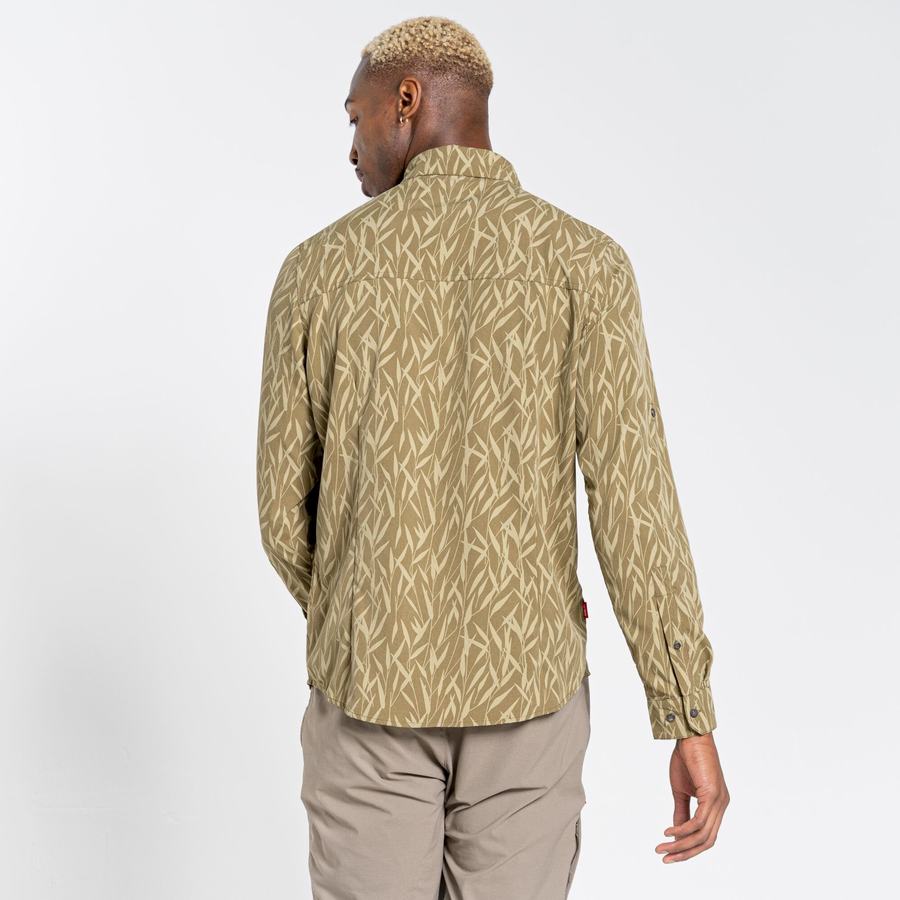 Chemises Craghoppers NosiLife Pinyon Long Sleeved Vert Homme | ADG-4174719