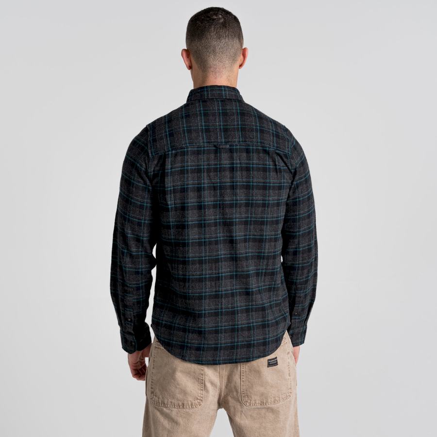 Chemises Craghoppers Kiwi IV Long Sleeved Check Noir Homme | ORW-6828676